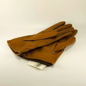 Bloomingdales Women's Italian Leather Gloves Cashmere Lined 7.5